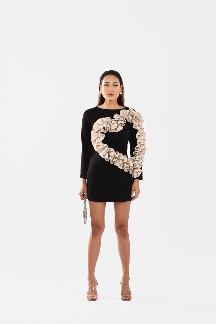 black belle dress Belle Bustier Midi Dress - Black
